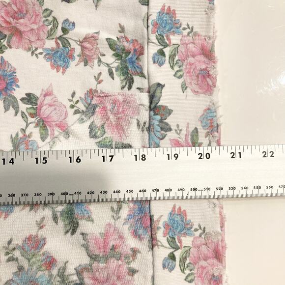 NWOT LOVESHACKFANCY Hoodie Sweatshirt S”Kirby”Floral Pink Oversize DistressedHem - Picture 15 of 16